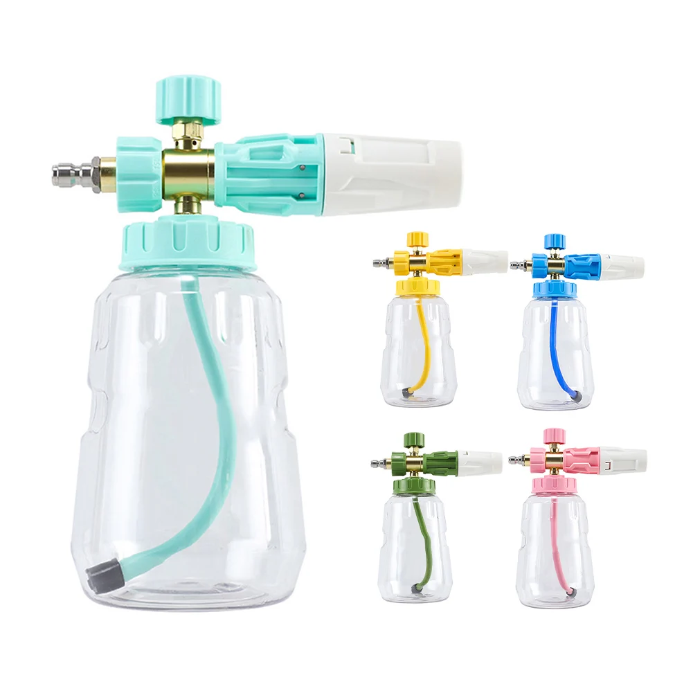 1L ABS Auto Waschen Schnee Schaum Lanze Auto Reinigung PA Schaum 360 Grad Rotation Einstellung Düse Für Waschen Handtuch Schaum waschen Image