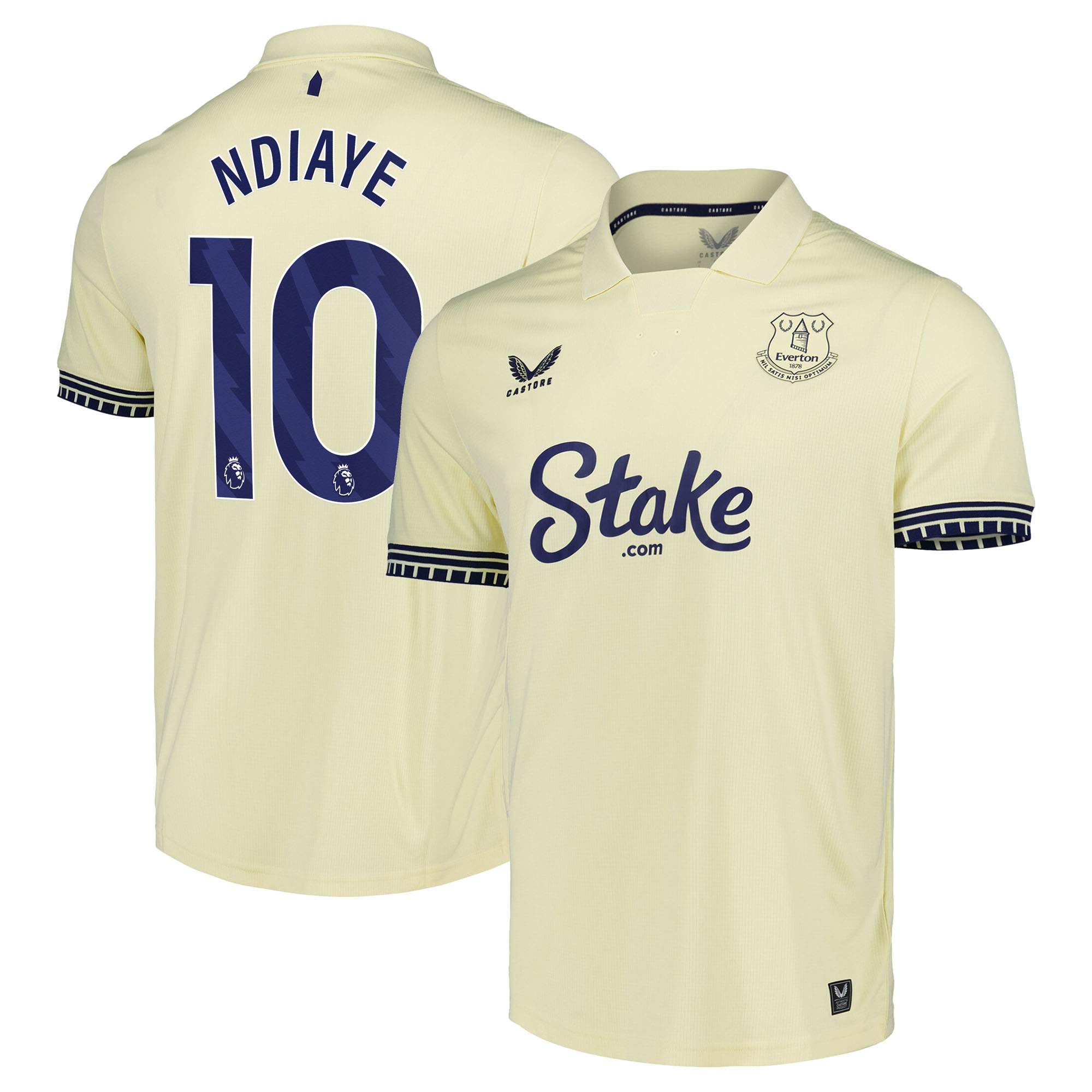Everton Castore Pro Auswärtstrikot 2025-26 mit Aufdruck Ndiaye 10 Image