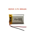 Batteria Li Lipo di ricambio ai polimeri di litio da 3,7 V 800 mAh 802535 JST 2 pin 1.0/1.25/1.5/2.0/2.54mm connettore per fotocamera GPS LED