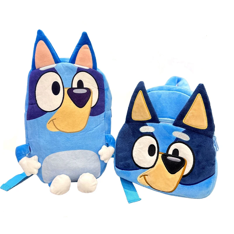 Bluey sac en peluche Bingo enfants sac à dos Anime périphériques Muffin dessin animé chien école primaire cartable enfant en bas âge peluches jouets