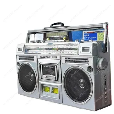Retro Nostalgic Stereo Dual Channel Tape Machine Cassette Machine Radio Recorder Bluetooth