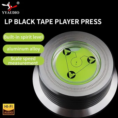 Universal 50Hz LP Vinyl Record Player Disc Turntable Stabilizer With Level Aluminum Alloy Weight ClampMusic Player
