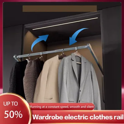 Wardrobe Electric Lifting Clothes Gantry Cloakroom Intelligent Automatic Clothes Gantry Lifting Back Seat Clothes Gantry