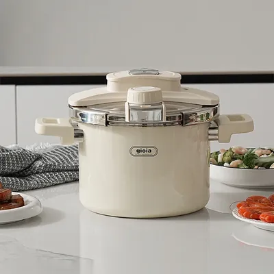 6L Enamel Pressure Cooker Multifunctional Pressure-Limited Explosion-proof Pressure Cooker Stainless Steel Kitchen Pressure Pot