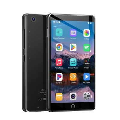 Famue 96GB (32GB+64GB) MP3 player with Bluetooth 5.0 and WiFi, Spotify, Android 13 OS, camera and speakers，1080P video，4G RAM