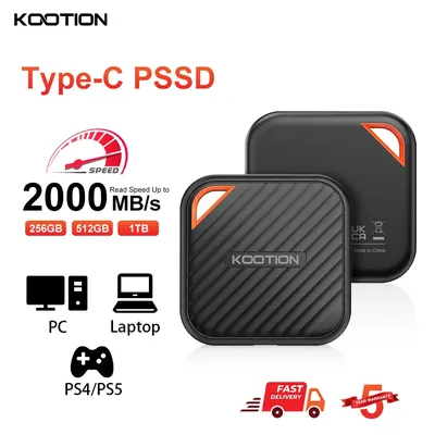 KOOTION X6Max 2TB 1TB 512GB External SSD Hard Drive HD Externo USB 3.2 GEN 2 Portable SSD Mini PSSD for Laptops Desktop PS4 PS5
