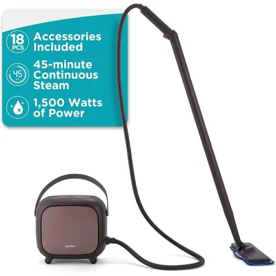 Ivation Steam Cleaner, Powerful Multipurpose Steamer w/ 18 Accessories, Chemical-Free Cleaning and Sanitizing