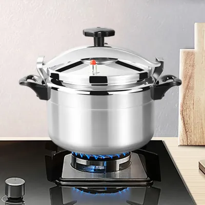 Pressure Pot, Aluminum Pressure Cooker, 35Kpa 3L/3.17Qt Capacity for Open Fire, Induction, Electric, Gas