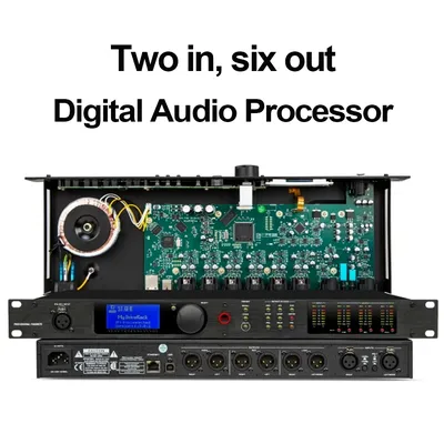 Professional digital audio processor Driverack PA2, compatible with original software, 2 input, 6 output speaker management syst