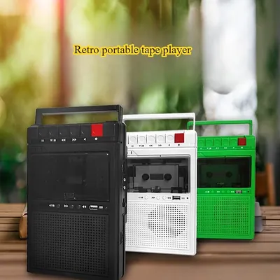 Portable Cassette Player USB Flash Drive Cassette Player Internal and External Recording Devices