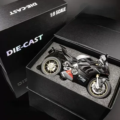1:9 Ducati V4S Kawasaki H2R H2 BMW S1000RR Large Motorcycle Alloy Model Collection Serie Decoration Gift Box