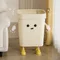 Cartoon cute creative trash can household high value living room kitchen garbage storage bucket bathroom bedroom wastebasket