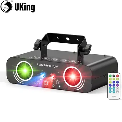 U'King 50W Animation Effect DJ Light With Remote Control RGB Full Color Party Light Beam Stage Light For DJ Disco Bar Club Party