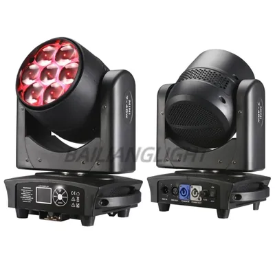 7x40W 4 in1 RGBW Bee Eye LED Beam + Wash Zoom testa mobile DMX per NightClub Dj Disco Party Bar Stage Lighting