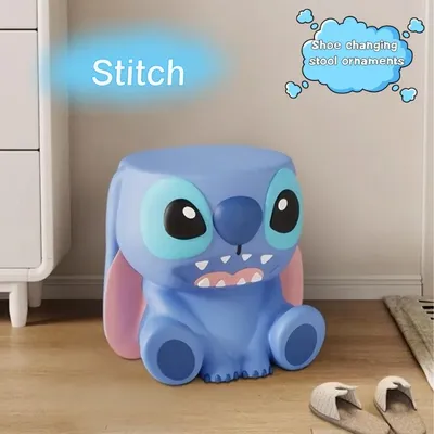 Disney Stitch cartoon model character model kawaii changing shoe stool creative living room side table home decoration ornaments