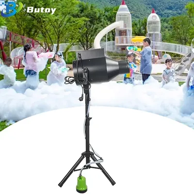 Summer 1000W Small Foam Machine Party Bubble Cannon Blower Sprayer Foam Making Machine for Outdoor Swimming Pool Kids Water Park
