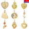 3pcs new fashionable romantic charm pendant golden jewelry DIY keychain bag chain bracelet necklace bracelet accessories
