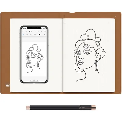 huion note 2 em 1 Digital Notebook Drawing Tablet with Battery-Free Pen, Bluetooth Wireless Paper Tablet E-Book Writing Tablet