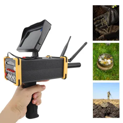 Metal Detector with Display Screen 15m Depth 1000m Range Metal Locator High Accuracy Positioning Metal Finder for Gold Digger