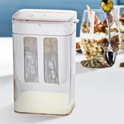 1800ml Yogurt Filter Greek Yogurt Strainer Food Strainer Storage Container Whey Separation Cheese Tools Kitchen Supplies