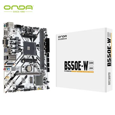 ONDA B550 AM4 Motherboard-Ryzen 5600G/5700X/4750G Ready,Dual DDR4,M.2 NVMe PCIe Gen4,Dedicated M.2 WiFi6 Slot,PCIe 4.0 x16 Slot
