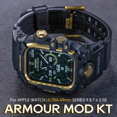 New Design Mod Kit For Apple Watch Ultra 1 2 3 49mm 10 9 8 7 6 SE 5 4 Refit Case For iWatch Series 46mm 45mm 44mm Bracelet