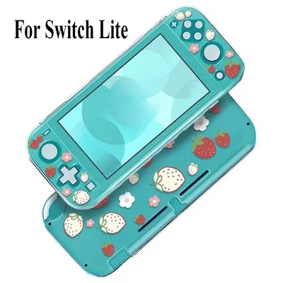 Console Cover For Nintendo Switch Lite Game Console Strawberry Pattern For NS Crystal Case Anti-Slip Protective Accessories 2025
