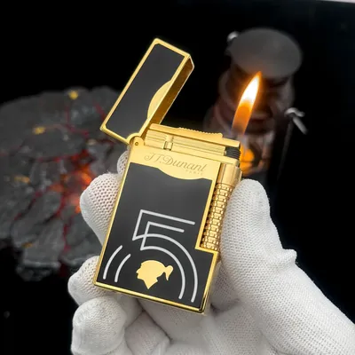Luxury Lighters Open Sound Butane Gas Refillable Lacquer Cigarette Accessories For Smoker Limited Edition DP Brand Lighter