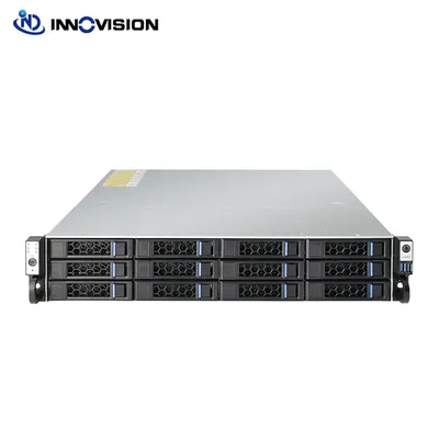 New 19inch 2U 12 HDD 12bays Hotswap Server Case With 12G MINI SAS HD Backplane With 2xSFF8654 NVME and 3xSFF8643 12GB Interface