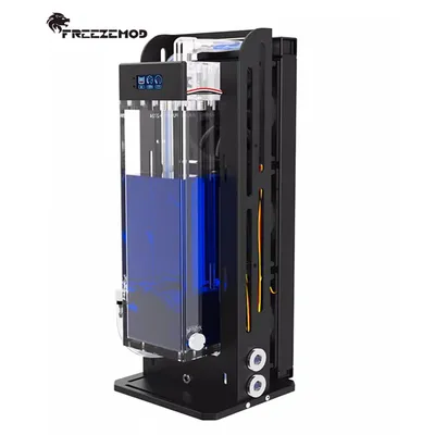 FREEZEMOD AIO Water Cooling Module DC Pump 12/24V 7/9-meter lift And Integrated Water Tank Capacity Of 1800ML With Alarm