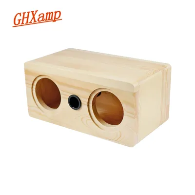 GHXAMP Wooden Speakers Box 3 Inch 90mm Full Range Speaker Shell Empty Body For 2.0 Hifi Home Theate Round Loudspeaker Case 1PC