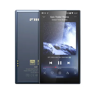 FiiO M21 Android 13 Hi-Res Music Player MP3 with Snapdragon 680, CS43198*4 DACs, 950mW high output power, PEQ