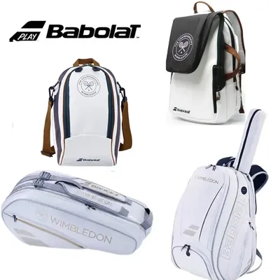 Babolat Tennis Backpack PURE Wimbledon Series Raqueteira Tennis Bag 2 /6 Tennis Racket Bag Padel Racket Badminton Raquete Tenis
