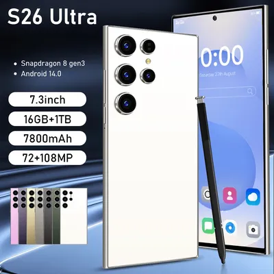 NEW S26 Ultra HOT 2025 original intelligent 5G dual card dual standby Android 14 system global version 8000mAh battery