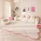 Irregular shape Carpets for Living Room Pink Bedroom Decor Rug Fluffy Soft Children's Room Carpet Household Thickened Floor Mat