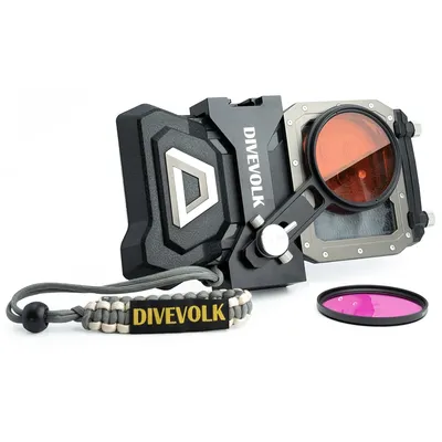DIVEVOLK SeaTouch 4 MAX Expansion Clamp and Diving Filter Kit for IPhone and Android Smartphone