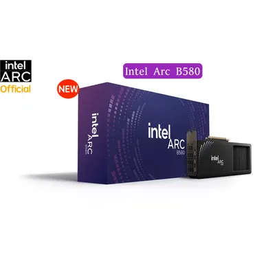 Original New Intel Arc B580 Limited Edition Graphics Card Black GDDR6 2670MHz Dual Fan Video Card (192-bit, PCI-Express 4.0 x8)
