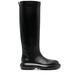 Jil Sander Stiefel - Long Black Boots With Smooth Leather Finish - Gr. 35 (EU) - in Schwarz - für Damen