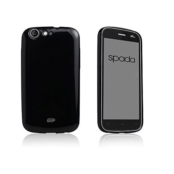 Back Case Glossy Soft Cover Schwarz für Wiko Stairway Image