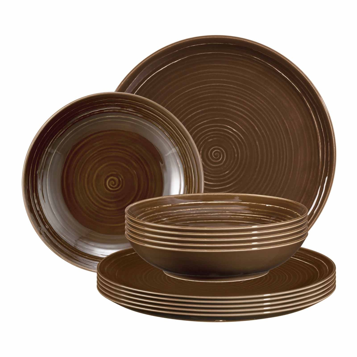 Seltmann Weiden Terra Tafelservice 12-teilig erdbraun Image