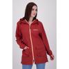 Regenmantel DEPROC ACTIVE "ROBSON LONG WOMEN", Damen, Gr. 50 (XL), rot, 100% Polyester, casual, Langarm mit innenliegendem Gummizug, Mäntel, auch in Großen Größen erhältlich