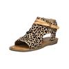 Schaftsandalette BLOWFISH "Blowfish Sandalen Lederimitat", Damen, Gr. 38, braun (leopard), Lederimitat, casual, Schuhe