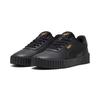 Sneaker PUMA "CARINA 3.0 ANIMAL FLAIR", Gr. 38, schwarz (puma schwarz, puma gold), Synthetik, unifarben, sportlich, Schuhe