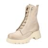 Schnürstiefelette PAUL GREEN "Paul Green Stiefelette Nubukleder", Damen, Gr. 39, beige (beige, grau), Nubukleder, casual, Schuhe