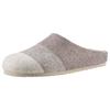 Clog ANISTON SHOES "Panal", Damen, Gr. 39, grau (taupe, beige meliert), Textil, gestreift, klassisch, Schuhe, Hausschuh, Homeslipper in Patchwork-Optik