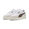 Sneaker PUMA "Shuffle Downtown Sneakers Erwachsene", Gr. 42.5, weiß flat bronze vapor gray braun, Obermaterial: Textil, Synthetik, Kuhleder; Futter: Textil; Innensohle: Textil; Laufsohle: Gummi, Schuhe