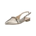Ballerina HÖGL "Högl Ballerinas Leder", Damen, Gr. 38, braun (bronze), Leder, casual, Schuhe