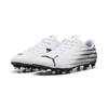 Fußballschuh PUMA "ATTACANTO II FG/AG", Gr. 42, schwarz-weiß (puma weiß, puma schwarz), Synthetik, bedruckt, sportlich, Schuhe, für Rasenplätze