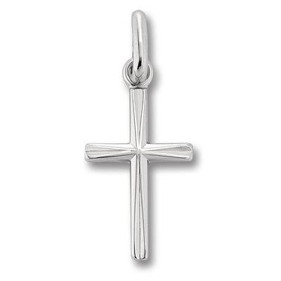 Kreuzkette ONE ELEMENT "Halskette - Kreuzkette mit Kreuz Anhänger aus 925 Silber", silber, Halsketten, Damen, Silber 925 (Sterlingsilber), stufenlos verstellbare Halskette bis 45 cm Image