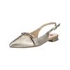 Ballerina HÖGL "Högl Ballerinas Leder", Damen, Gr. 37,5, braun (bronze), Leder, casual, Schuhe
